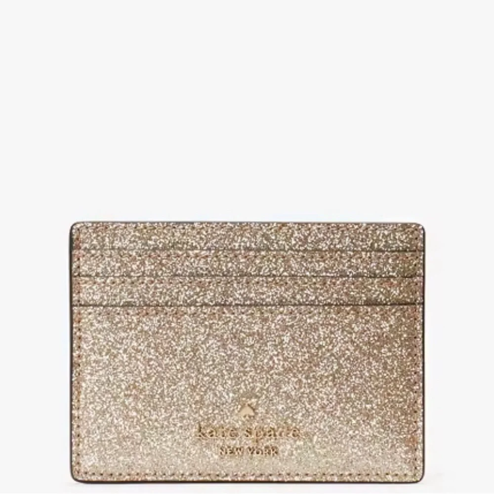 Kate Spade Glimmer Small Slim Card Gold